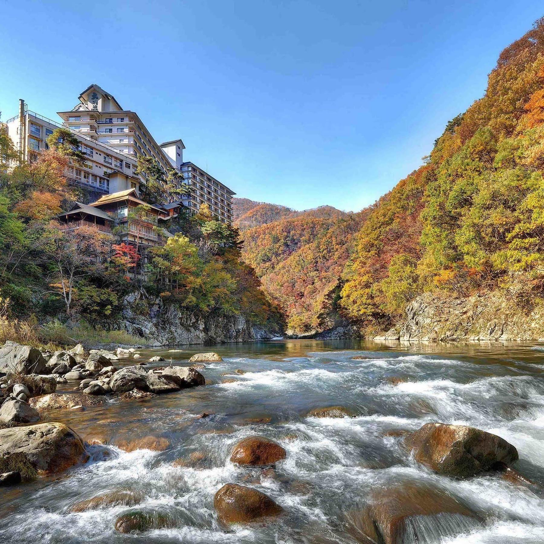 Hotel Ookawaso Aizuwakamacu Exteriér fotografie